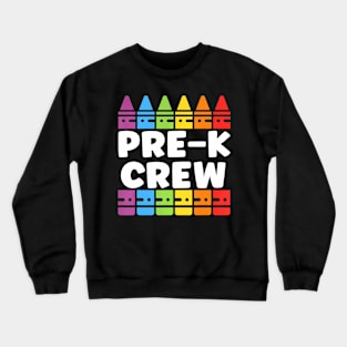 Preschool Crew Pre K Tribe Back To School Teacher Student Crewneck Sweatshirt